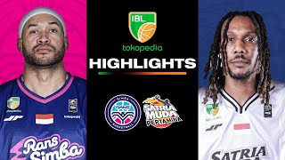 Highlight Rans simba Bogor vs Satria Muda Pertamina  Day 3 Week 2 IBL Tokopedia 2024 [upl. by Airb]