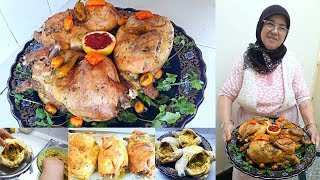 الدجاج معمر🐓بالشعرية الصينية🍲 و مبخر و محمر من ألذ مايكون من يد الحاجة فاطمة👩‍🍳 [upl. by Eniamrehs]