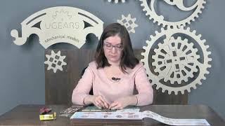 Ugears Hurdy Gurdy Model Kit Assembly Video [upl. by Laural]