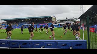 Tamworth FC warming up at Boundary Park Vs Oldham Athletic 16112024 2425 Season [upl. by Ynaffet845]