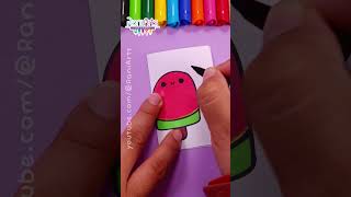 Mini libreta  Mini notebook watermelon kawaii diy papercraft paperdiy [upl. by Cristian634]