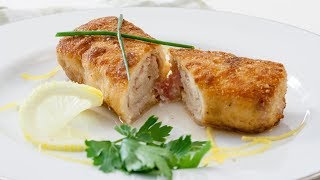 How to Make Chicken Cordon Bleu Recipe  Stuffed Chicken Breast [upl. by Metzger628]