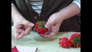 Strawberry Pin Cushion  How Delicious  Quilting Tips amp Techniques 041 [upl. by Stefa375]