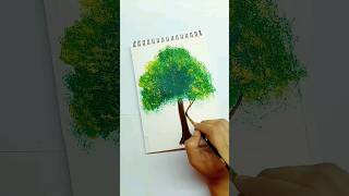 Tree Painting in Just 2 Min  Tree Art in Minutes art tree shorts ytshorts MissAgrawal21kids [upl. by Ellehcir]