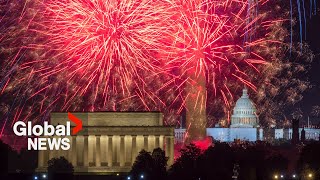 4th of July Dazzling fireworks light up DC on Independence Day [upl. by Rehprotsirhc394]