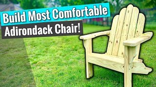 DIY Adirondack Chair Build  Easy amp Affordable with Free Plans [upl. by Solange656]