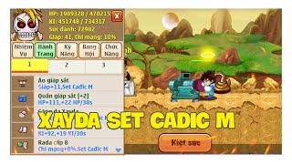 Ngọc Rồng Online  Hành Trình Up Xayda Set Cadic M [upl. by Gunther]