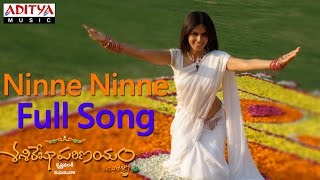 Ninne Ninne Full Song ll Sashirekha Parinayam Movie ll Tarun Genelia DSouza [upl. by Rellim280]