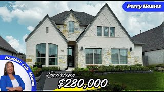 Affordable LUXURY New Construction  Perry Homes  Magnolia Texas [upl. by Vivi]