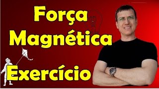 Força magnética sobre cargas  Exercício 3 UFSCar Eletromag  Aula 3  Prof Marcelo Boaro [upl. by Havens]