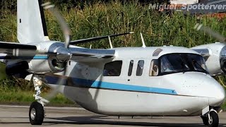 taxiing and takeoff Commander turbo Rockwell 690B from Merida SVMD airport [upl. by Nnyleahs]