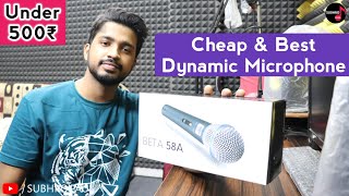 Cheap And Best Dynamic Microphone For Vocals  Beta 58A Microphone Unboxing Review Sound Test 2022 [upl. by Eiramanitsirhc863]