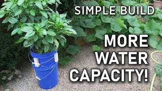 How to Build BETTER Self Watering 5 Gallon Buckets DIY Wicking Planters [upl. by Grimbly]