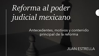 Reforma al poder judicial de la federación [upl. by Ielhsa]