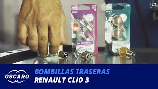 Cómo cambiar las bombillas traseras en un Renault Clio 3  Tutoriales Oscaro [upl. by December]