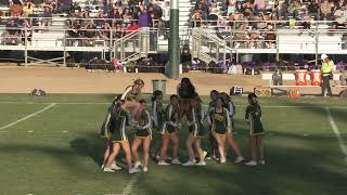 2024 Hilmar Football Cheerleaders at Escalon JV Game [upl. by Sidnac205]