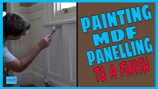 Painting mdf panelling to a finish How to paint mdf panelling [upl. by Gruver]