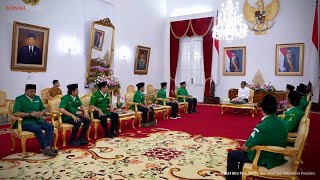 Presiden Jokowi Terima Pengurus Pusat GP Ansor Gedung Agung Yogyakarta 30 Januari 2024 [upl. by Mandal482]