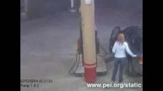 Stop Static refueling fire at gas pump [upl. by Yvad]