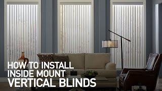 How to Install Inside Mount Vertical Blinds [upl. by Anelyak]