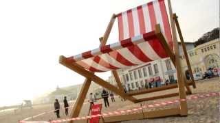 Worlds Largest Deck Chair on Bournemouth Beach [upl. by Thoma]