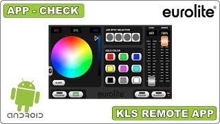 APP  CHECK  Eurolite KLS Remote App für Android [upl. by Oak367]