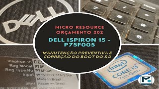 DELL Inspiron 15 P75F005  vídeo 5  Montagem da placa mãe no gabinete novamente 😄 [upl. by Yesdnik954]