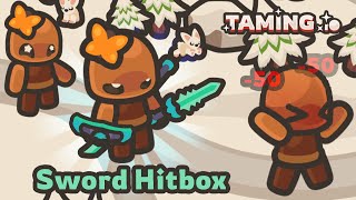 Tamingio Sword Hitbox And Epic Fighting  Best Weapons [upl. by Aivun]