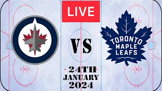 NHL LIVE Toronto Maple Leafs vs Winnipeg Jets 24th January 2024 Full Game Reaction [upl. by Llenyaj]