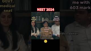 🤡NEET 2024 MARKS VS RANKneet neet2025 rennet nta scam yt shorts [upl. by Akeylah]