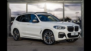 2019 69 BMW X3 M40D 30 DIESEL XDRIVE ALPINE WHITE [upl. by Maupin423]