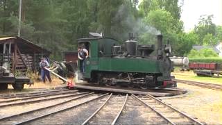 Ohsabanan museum railroad 15 km through the forest Sweden 2013 [upl. by Bandler592]