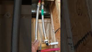 how to do plumbing for a freestanding tub and install a faucet [upl. by Conner]