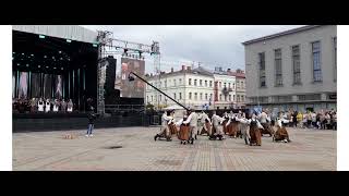 Daugavpils festival 2023 latvian folk dance [upl. by Nylynnej]