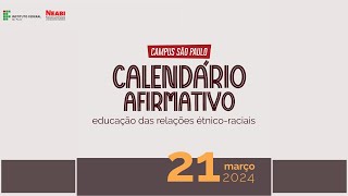 Calendário afirmativo 2024 2103  Tarde [upl. by Suu]