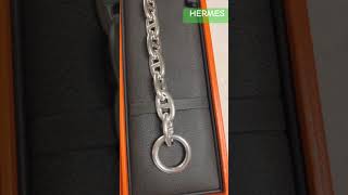 Hermès unboxing the Chaine d’ Ancre bracelet in silver  hermes fashion luxury unboxing [upl. by Snoddy]