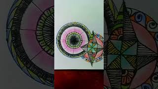 mandaladrawing colourful artby simple dream world official 🪄 [upl. by Eseerahs]