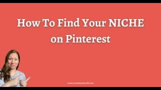 How To Find Your NICHE On Pinterest [upl. by Nelad]