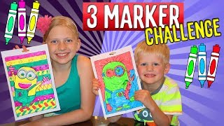 3 Marker Challenge with my Sister [upl. by Cedell]