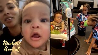 Bradley Beal amp Kamiah Adams Son Braxton Demonstrates The Baby Jumper To His Brothers 🚶🏾‍♂️ [upl. by Repsag]