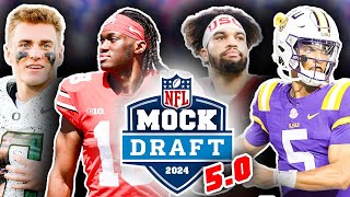 The OFFICIAL 2024 NFL First Round Mock Draft 50 Week 15 Edition  TPS [upl. by Hnahk]