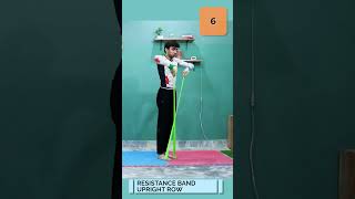 Resistance Band Upright Row 12 Reps [upl. by Naujaj]