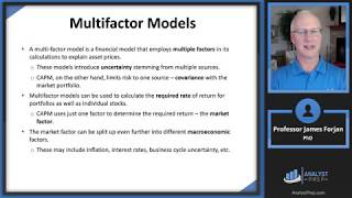 Arbitrage Pricing Theory and Multifactor Models of Risk and Return FRM P1 – Book 1 – Chapter 12 [upl. by Ynnot305]