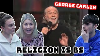 BRITISH FAMILY REACTS George Carlin  Religion Is Bullsht [upl. by Thorlay]