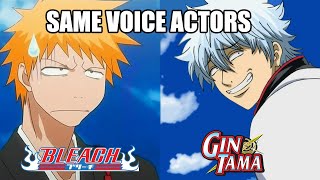 Bleach and Gintama  Same voice actors [upl. by Ynaffik]