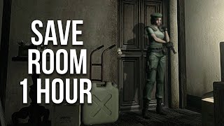 Resident Evil 1 Remake save room theme 1 hour ambience [upl. by Ahsiekrats]