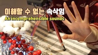 ASMR Ear to ear a parody of Inaudible sounds with camera brushing  이해할 수 없는 속삭임 [upl. by Georg]