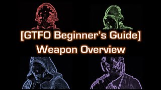 GTFO Beginners Guide 1 Weapon Overview [upl. by Cilurzo]