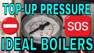 How To Top Up The Pressure On Your Ideal Logic Boiler [upl. by Laikeze]