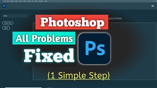 How to Fix All Photoshop CC Problems and Issues Easily No Step Skipped  Photoshop Tutorial [upl. by Wenonah68]